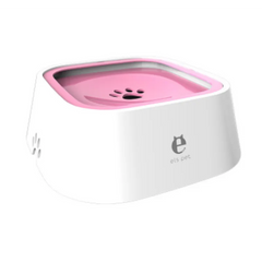 Els Pet Splash-Proof Floating Pet Bowl: Deep Anti-Spill Water Bowl for Dogs & Cats