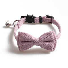 Cute Shiny Bow Collar for Pets