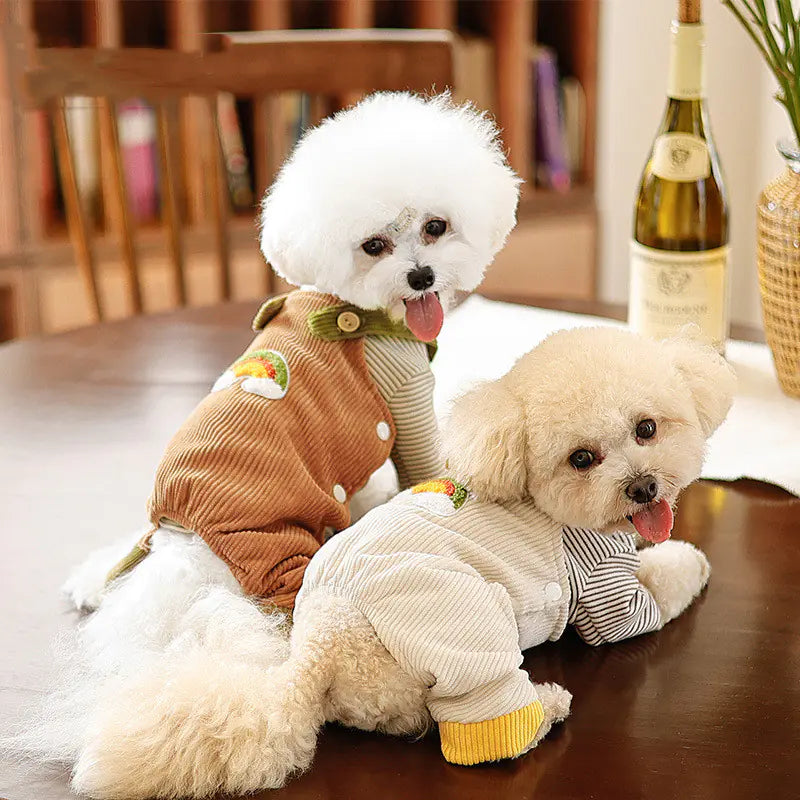 Velvet Pet Clothing for Fashionable Carrying