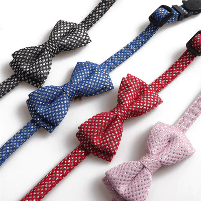 Cute Shiny Bow Collar for Pets