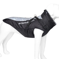 Warm Waterproof Reflective Jacket for Big Dogs