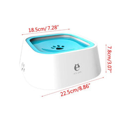 Els Pet Splash-Proof Floating Pet Bowl: Deep Anti-Spill Water Bowl for Dogs & Cats