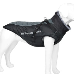 Warm Waterproof Reflective Jacket for Big Dogs
