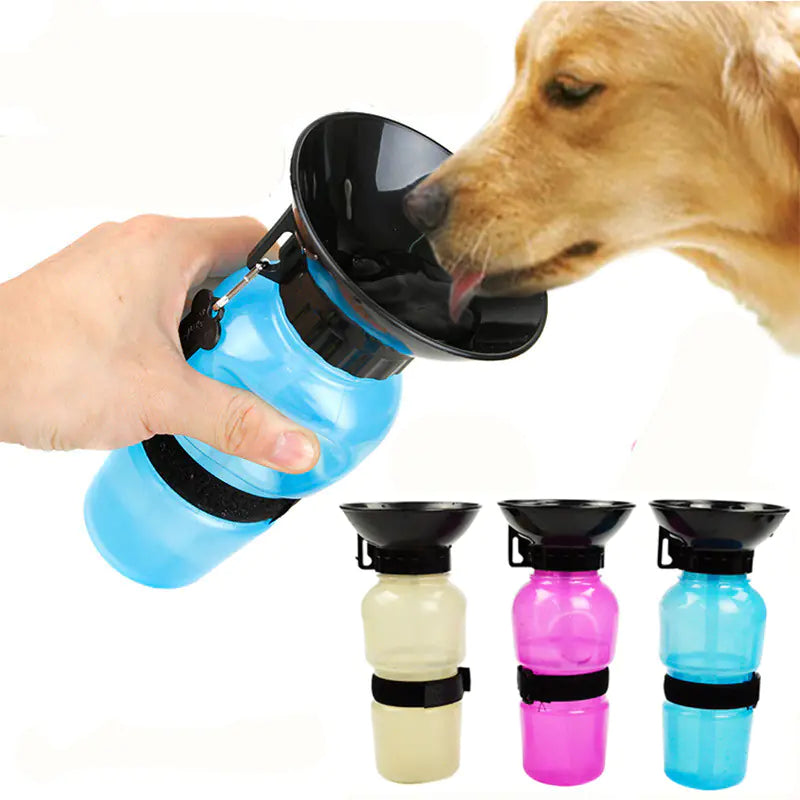 Portable Pet Dog Water Bottle with Squeeze Dispenser